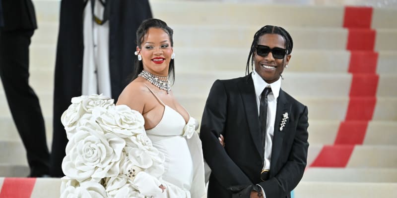 Rihanna a A$AP Rocky na Met Gala v roce 2023
