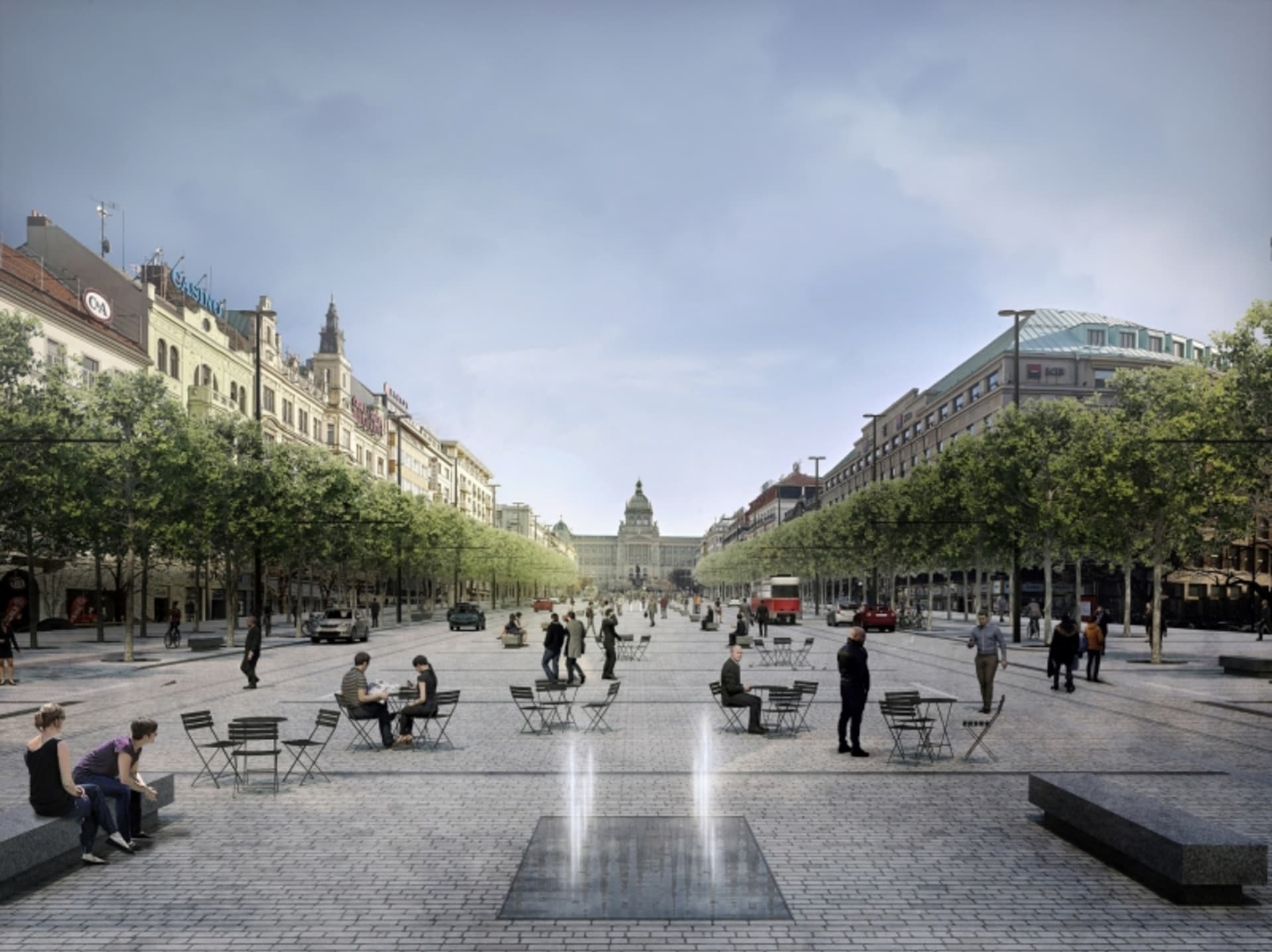 Vizualizace Václavského náměstí
