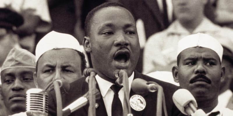 Martin Luther King při svém nejslavnějším proslovu