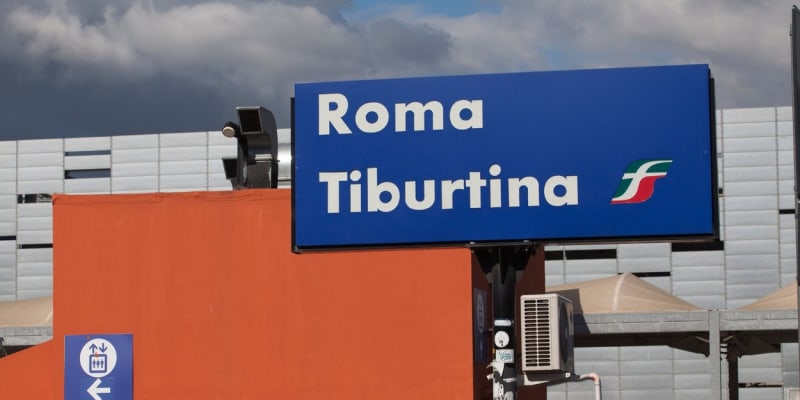 Římské nádraží Tiburtina, kde měl český občan přepadnout restauraci