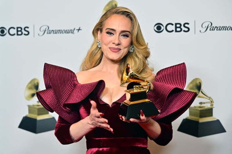 Adele na letošním udílení cen Grammy