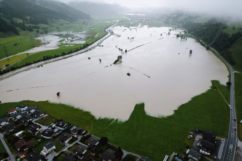 Lokální záplavy v Tyrolsku