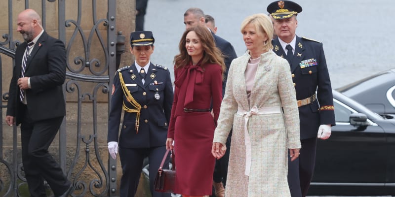 Eva Pavlová na setkání s makedonským prezidentem a jeho chotí