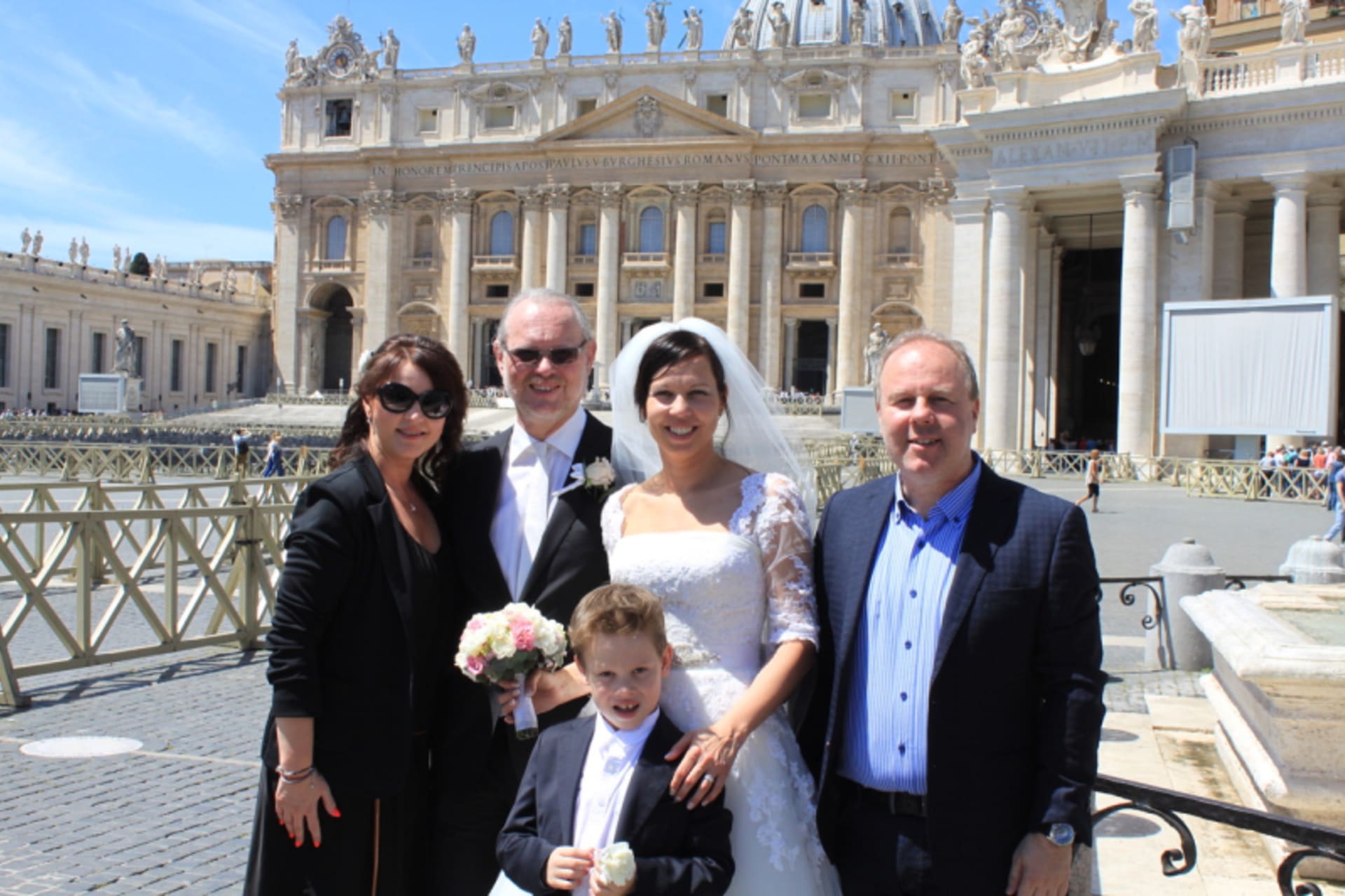 Druhá svatba Vaša Patejdla s manželkou Miluší ve Vatikánu (2015).