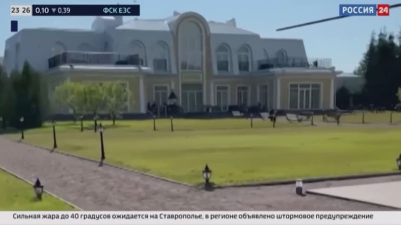 Záběry ruské televize ze zásahu do sídla Jevgenije Prigožina těsně po červnovém pokusu o puč