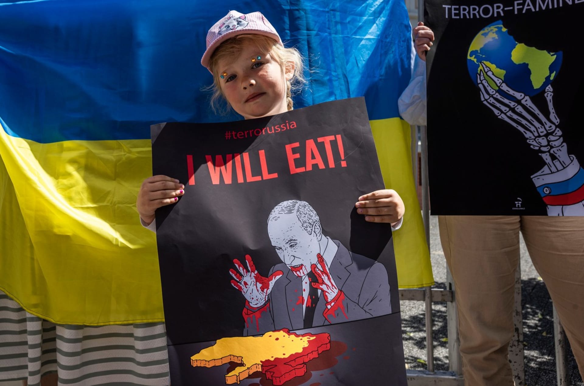 Protest proti ruské invazi na Ukrajinu