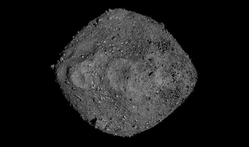 3D zobrazení asteroidu Bennu