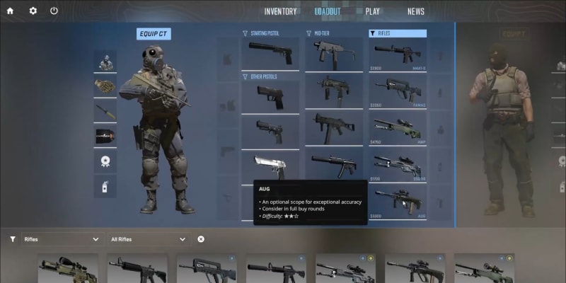 Counter-Strike 2 přináší i změny v nákupu zbraní.