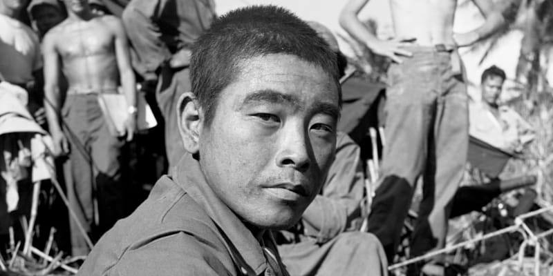 Japonský zajatec na Guamu v roce 1944
