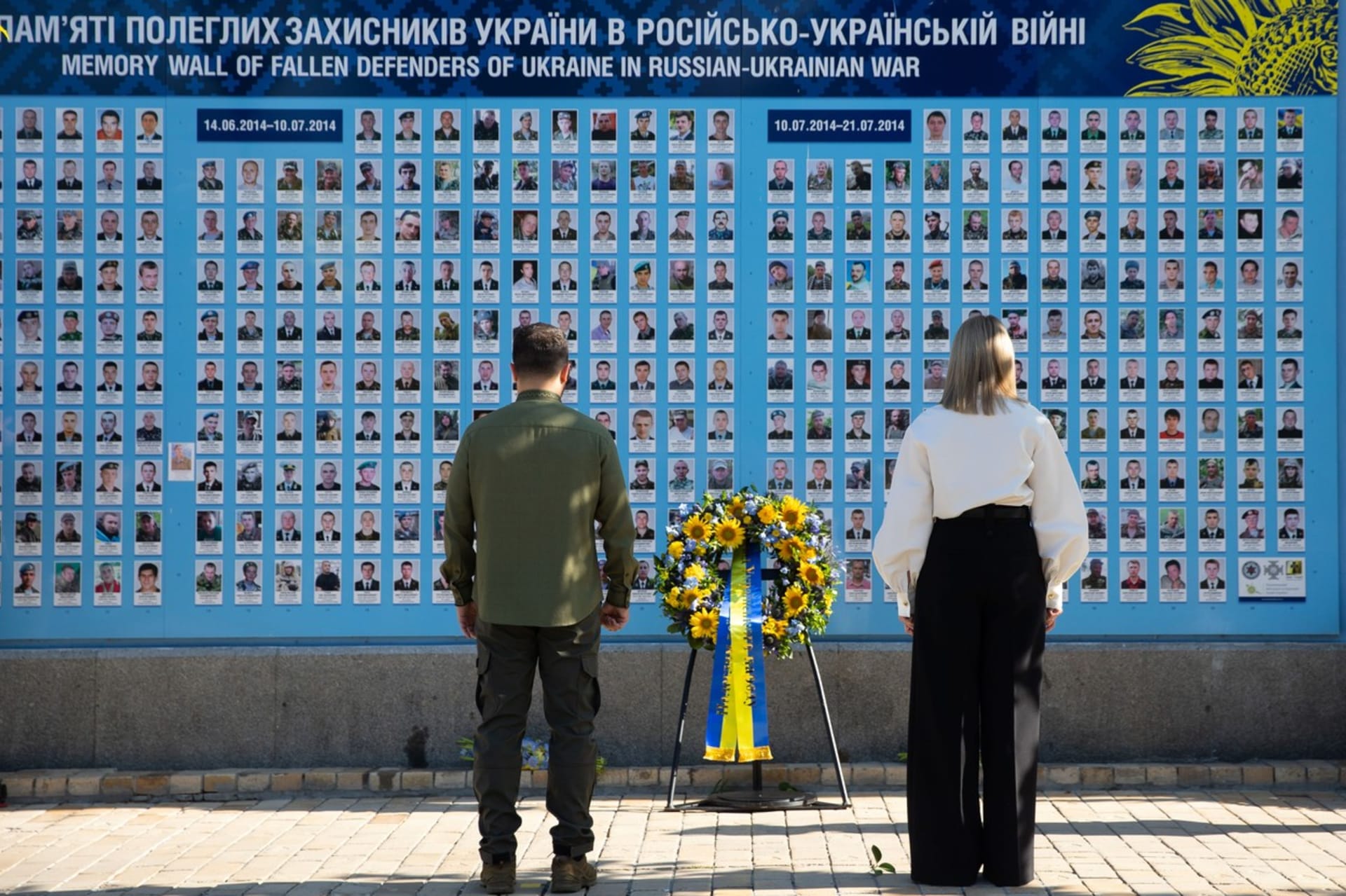 Volodymyr Zelenskyj s manželkou Olenou při Dni nezávislosti Ukrajiny (24. 8. 2023)