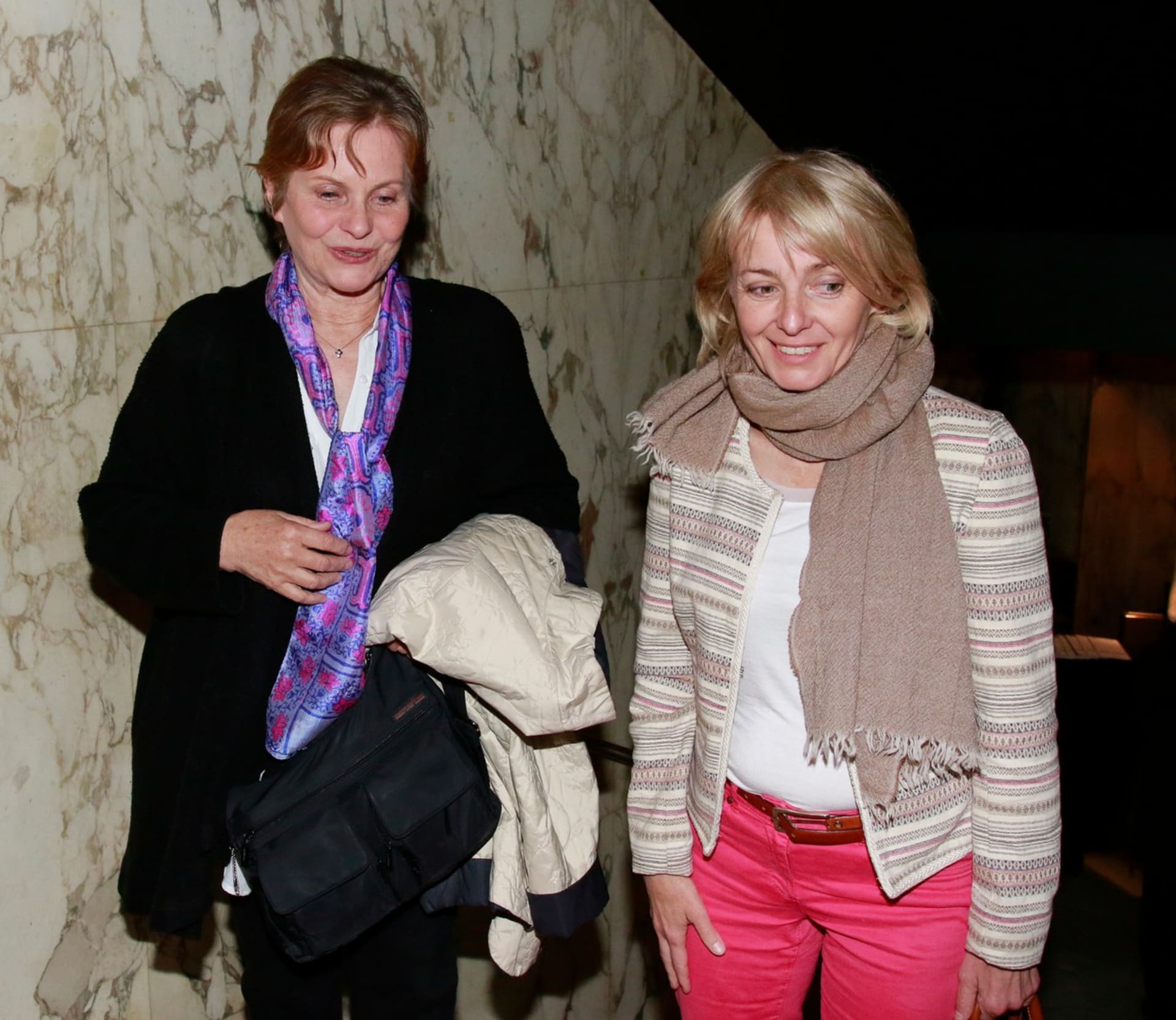 Marta Vančurová s hereckou kolegyní Veronikou Žilkovou. 
