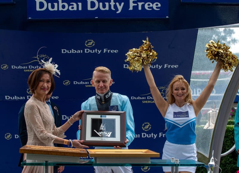 Filip Minařík vyhrál v srpnu 2019 Dubai Duty Free Shergar Cup Dash na koni Stone of Destiny. Jde o unikátní bodovanou soutěž, kde 12 nejlepších světových žokejů soutěží ve čtyřech týmech po čtyřech.