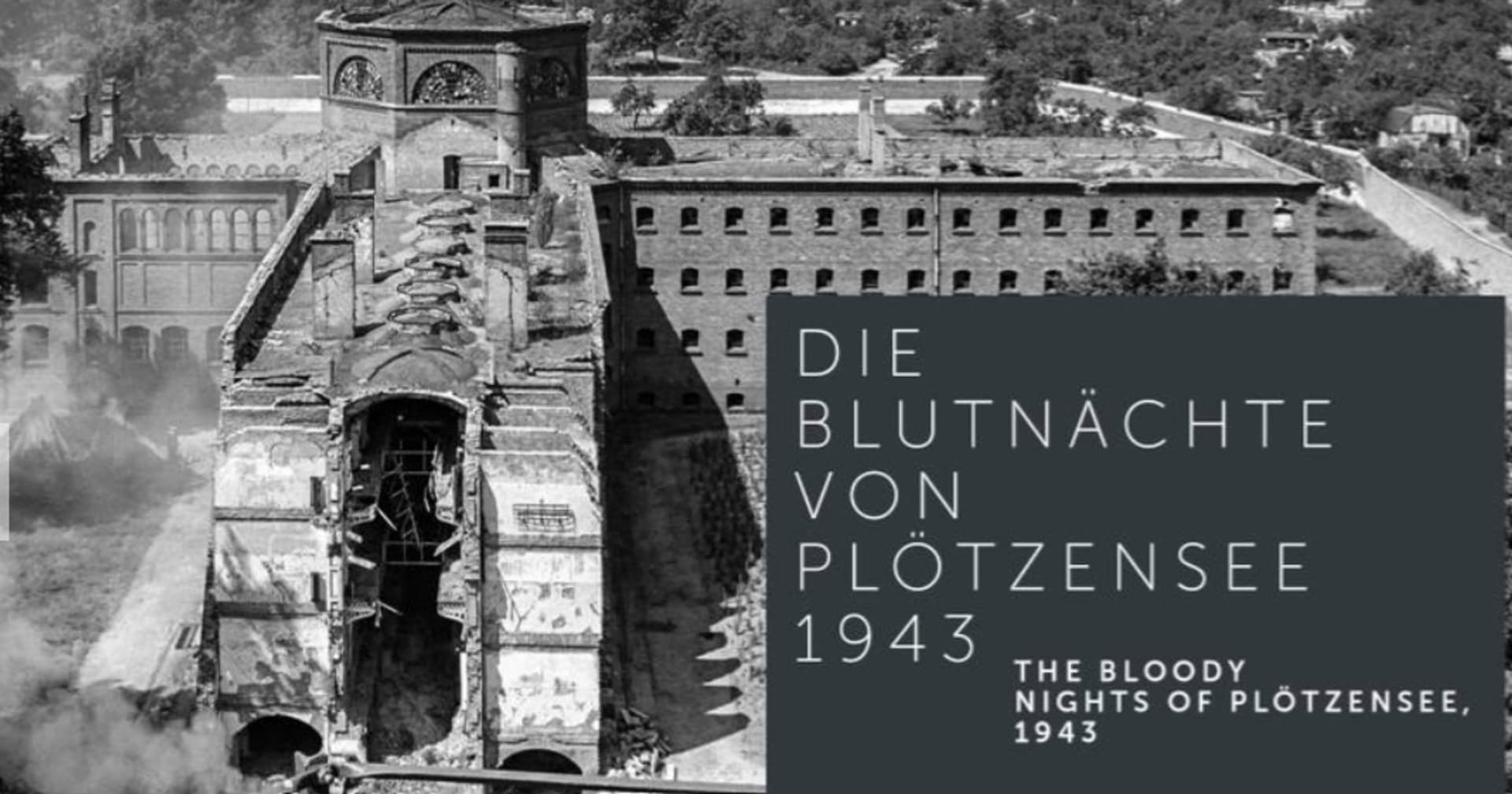 Pozvánka na výstavu Krvavé noci v Památníku německého odboje v Berlíně. Hromadné popravy mezi 7. a 10. zářím 1943 byly důsledkem spojeneckého náletu, oběšeno bylo 250 odbojářů.