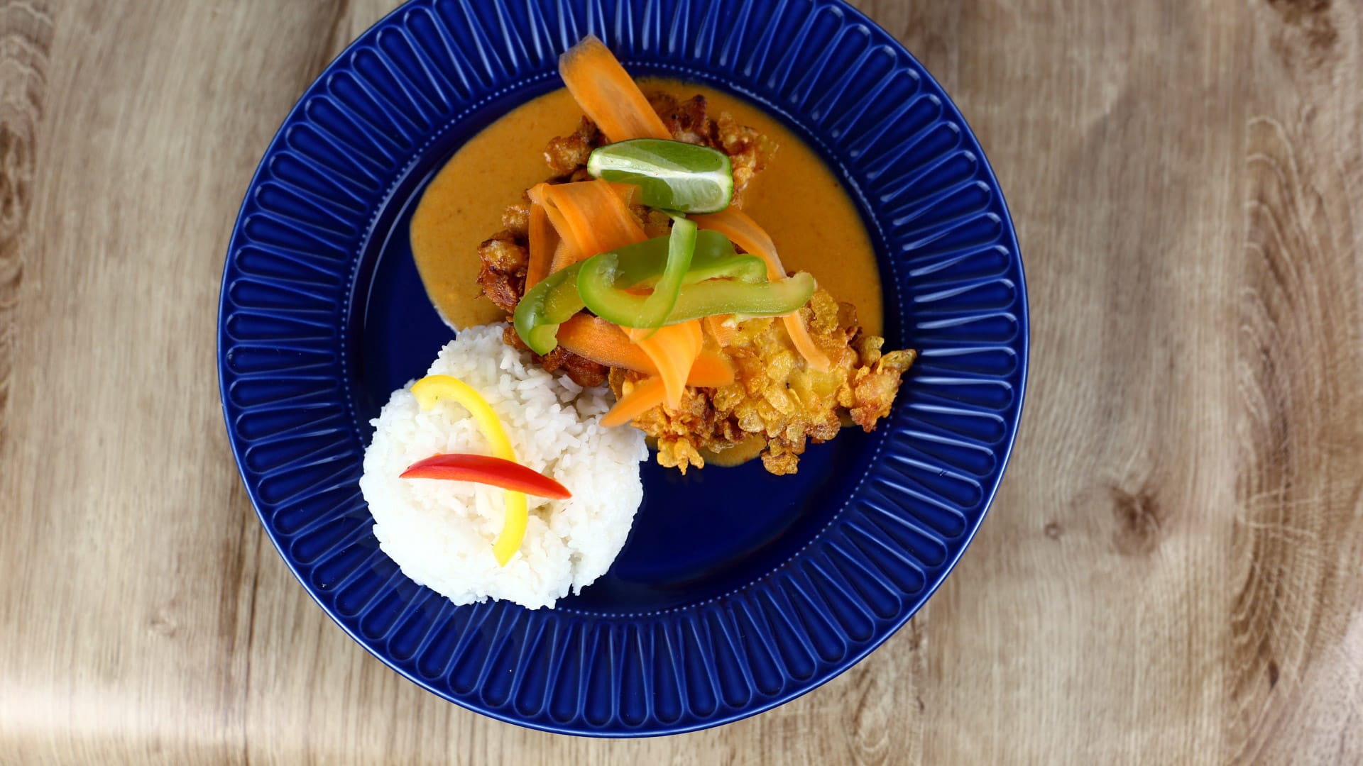 Thai schnitzel s rýží 