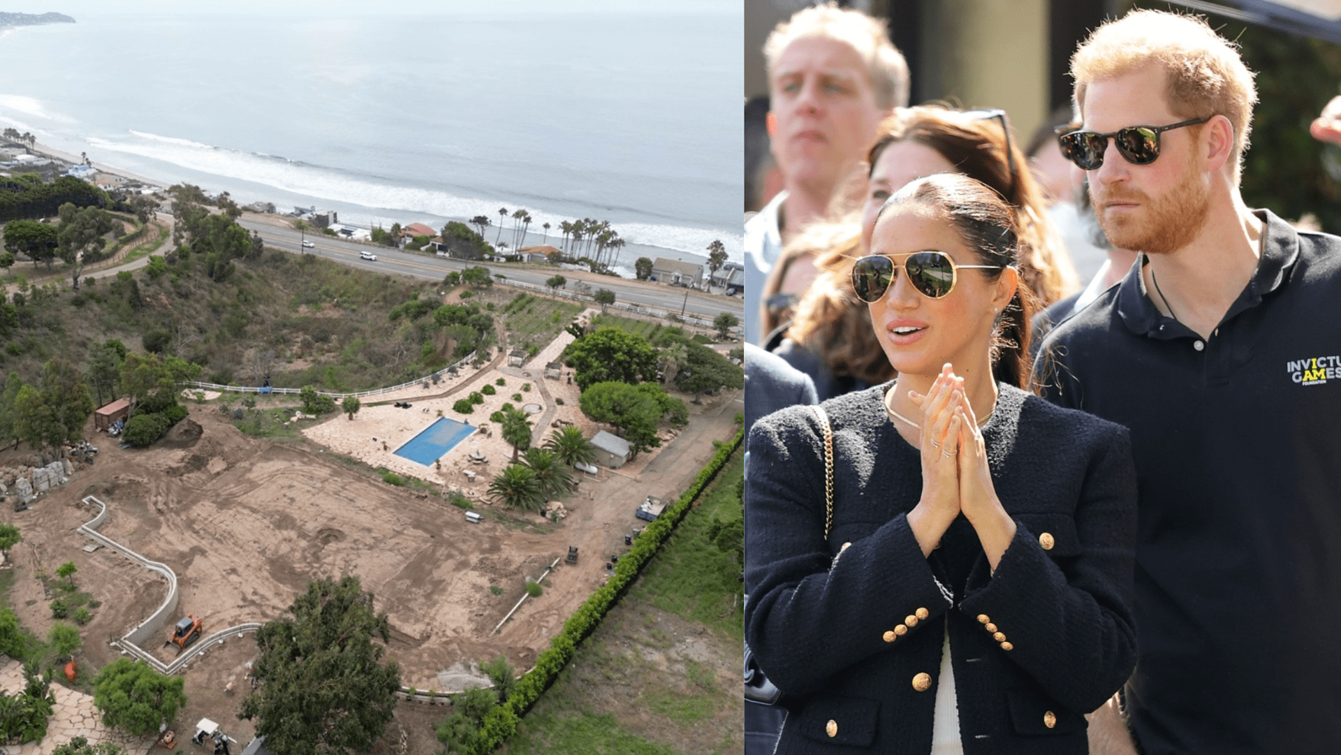 Princ Harry a Meghan Markle si prohlédli nedostavěné sídlo v Malibu