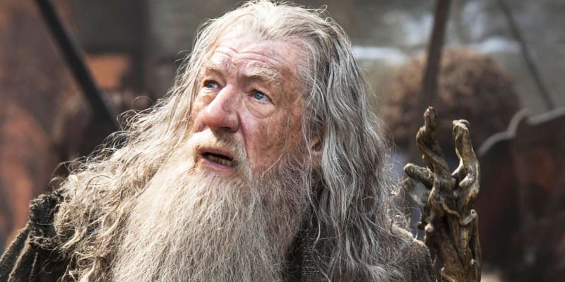Ian McKellen jako Gandalf
