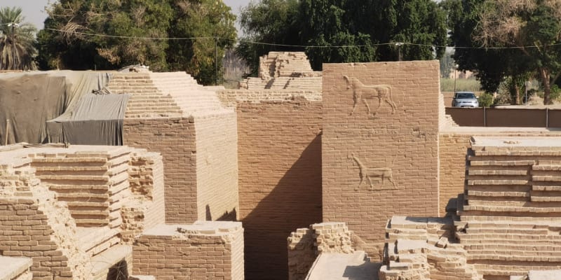 Pozůstatky hlavního města Babylonie v Iráku