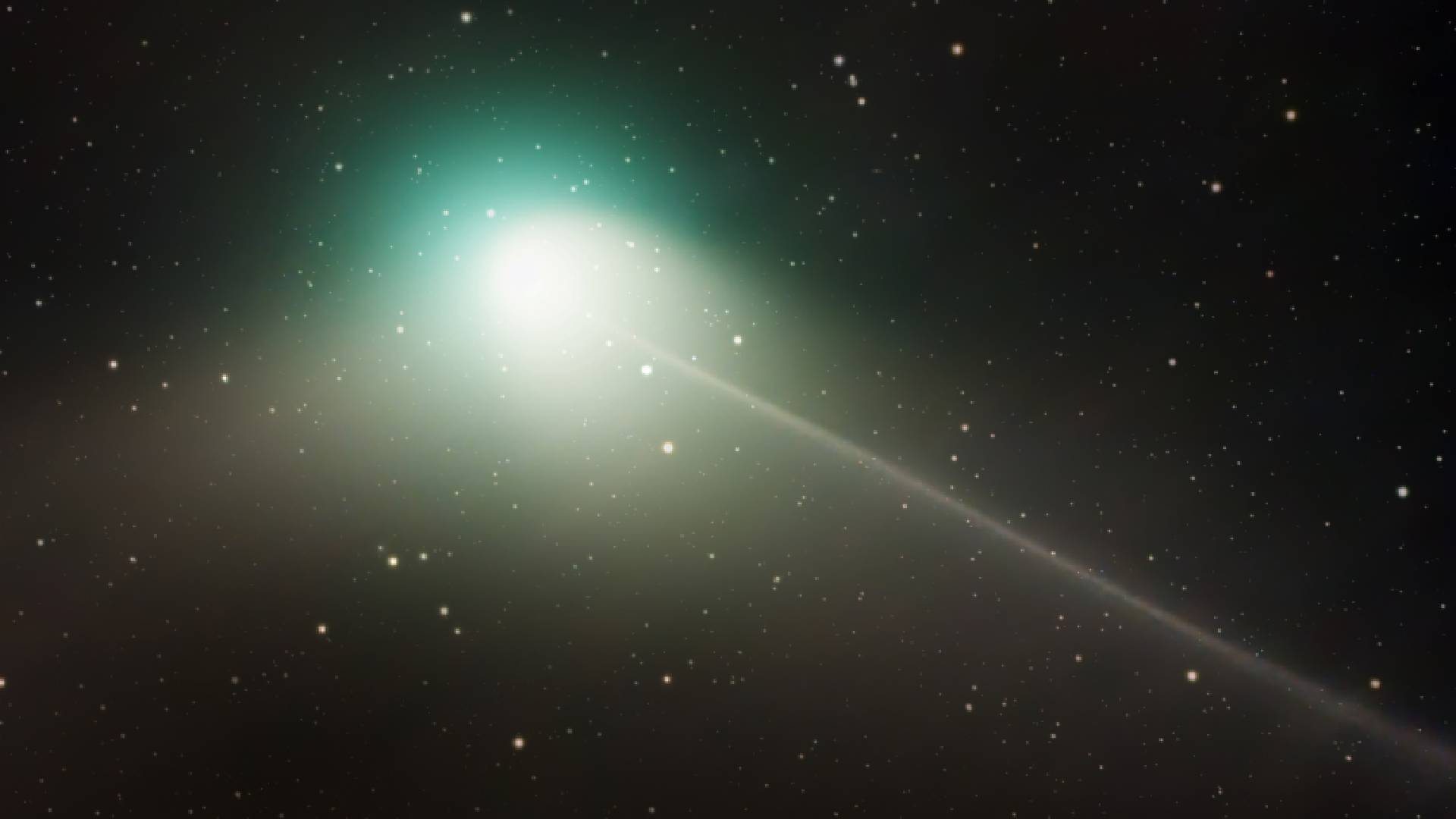 Nově objevená kometa C/2023 P1 Nišimura se bude jevit jako zelená vlasatice (na snímku kometa C/2022 E3 ZTF)