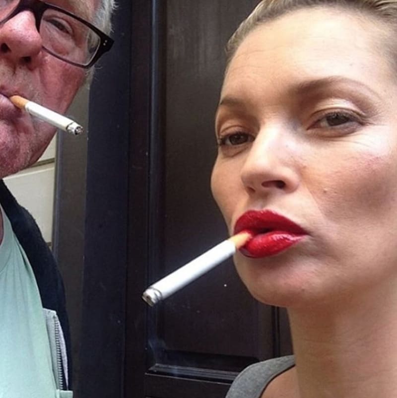 Vášní Kate Moss jsou cigarety.