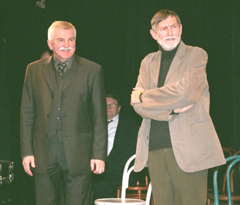 Jan Vala s režisérem a hercem Janem Schmidem. 