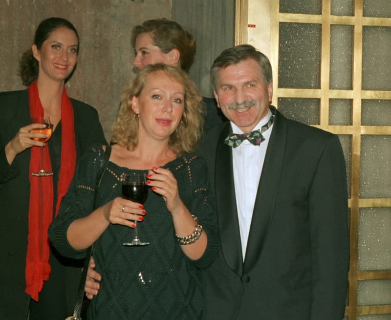 Jan Vala s textařkou a herečkou Gabrielou Osvaldovou. 