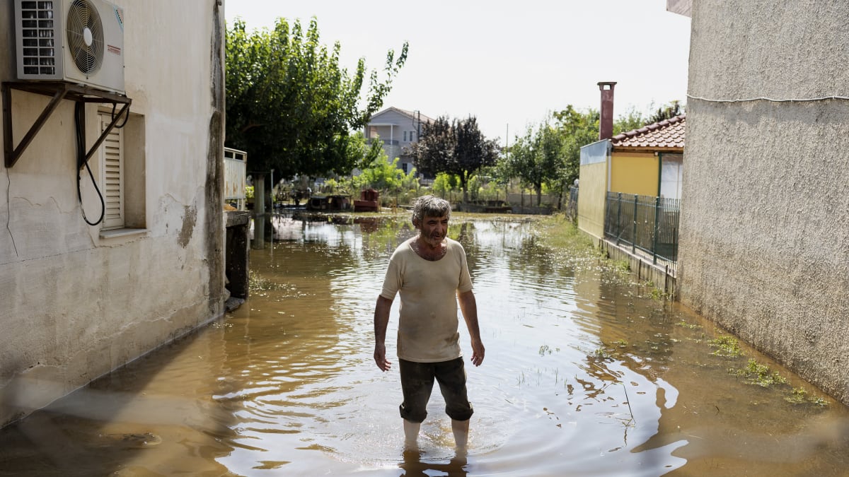 Řecko se potkalo s ničivými záplavami. 