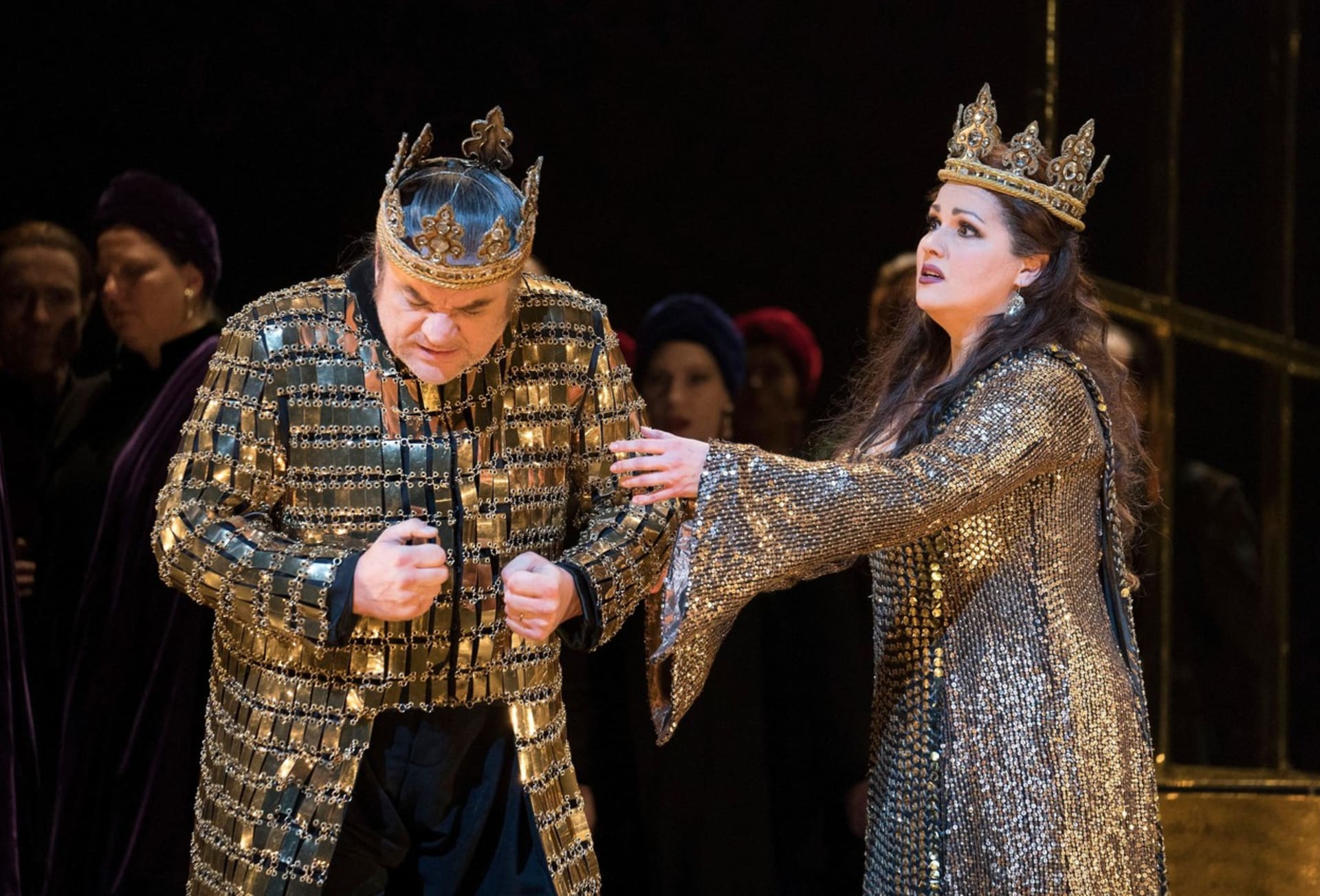 Anna Nětrebková v Macbeth v londýnské opeře