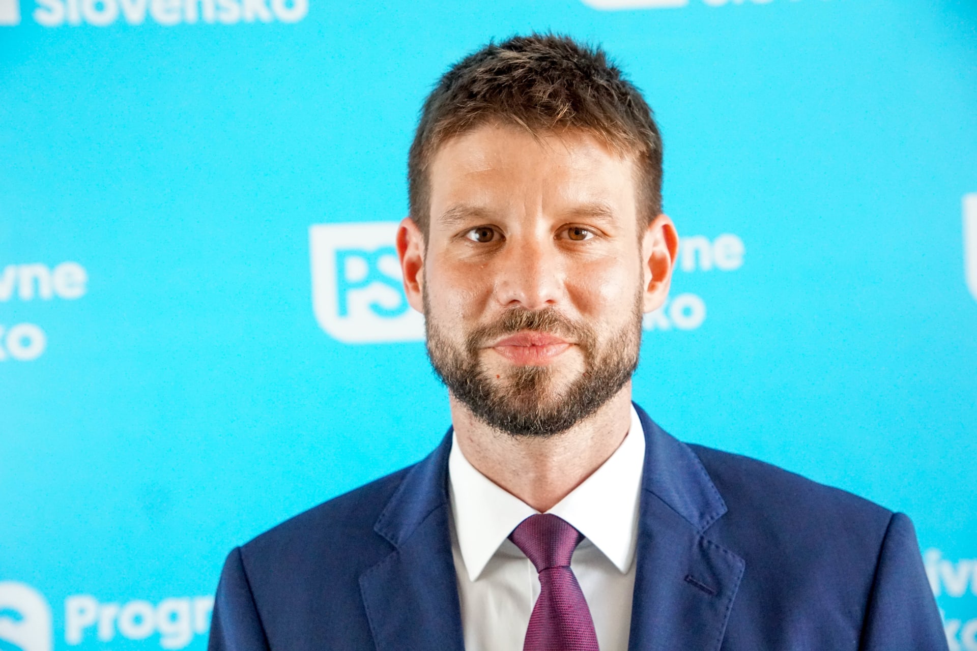 Šéf strany Progresivní Slovensko a místopředseda Evropského parlamentu Michal Šimečka