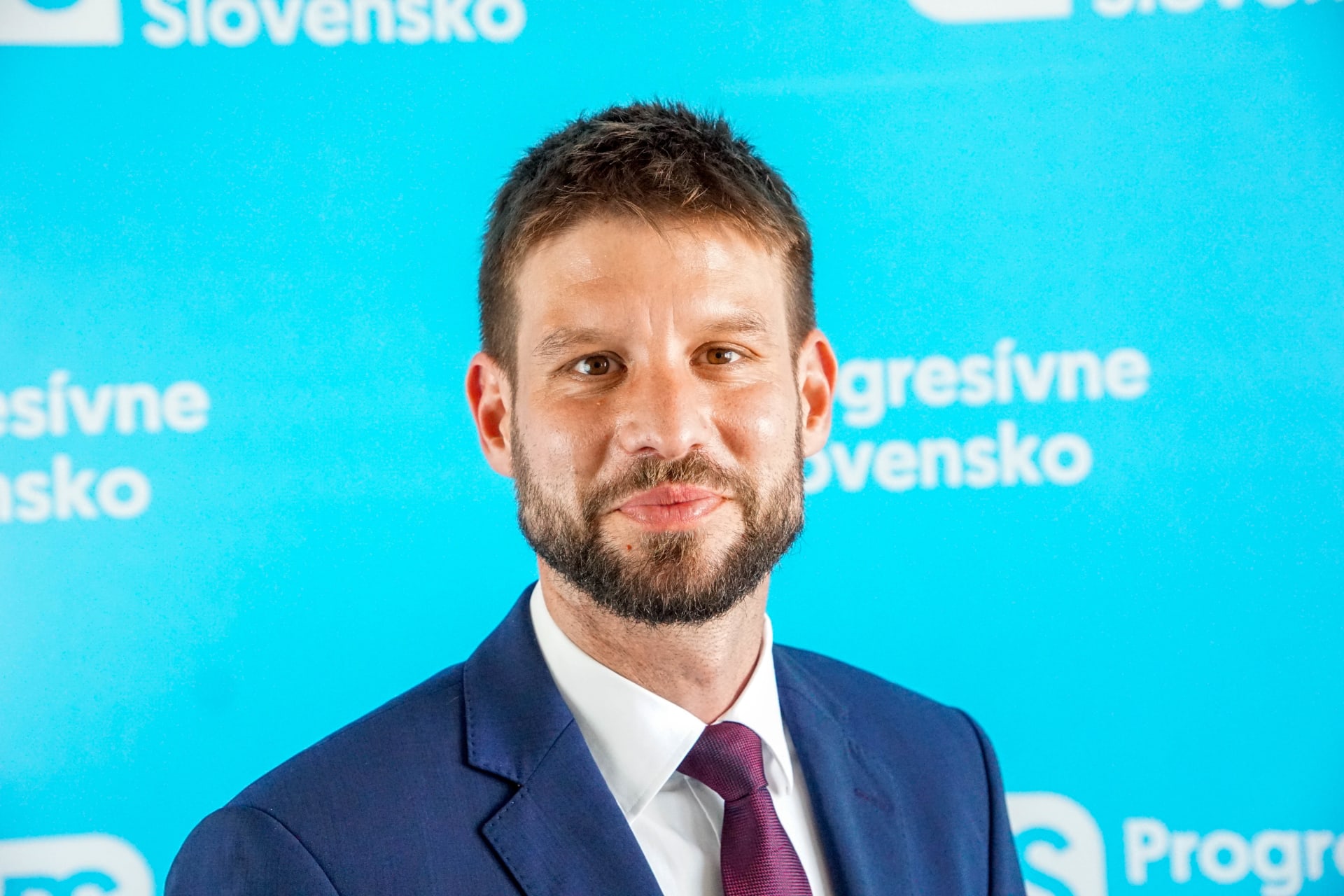 Šéf strany Progresivní Slovensko a místopředseda Evropského parlamentu Michal Šimečka