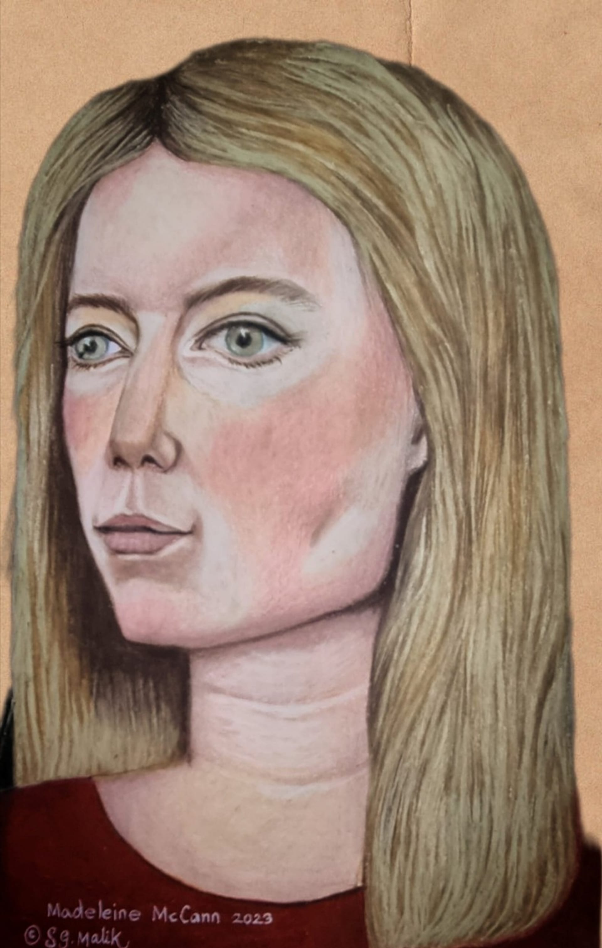 Umělkyně vytvořila portrét, jak by Maddie vypadala dnes, ve dvaceti letech.