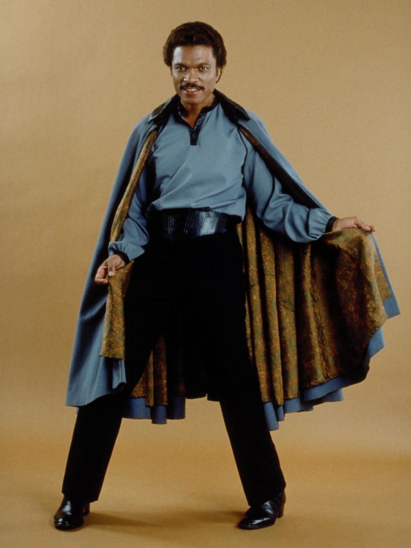 Billy Dee Williams jako původní Lando Calrissian 
