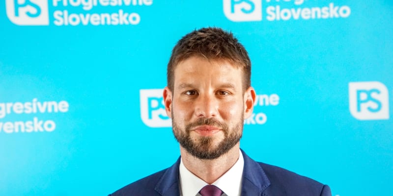 Šéf strany Progresívne Slovensko a místopředseda Evropského parlamentu Michal Šimečka