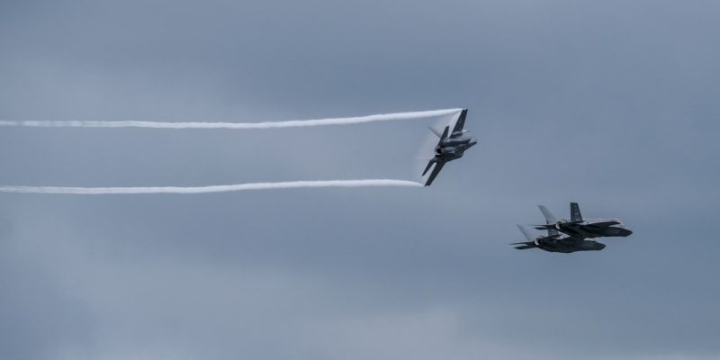 Přílet F-35 na Dny NATO v Mošnově (14. 9. 2023)