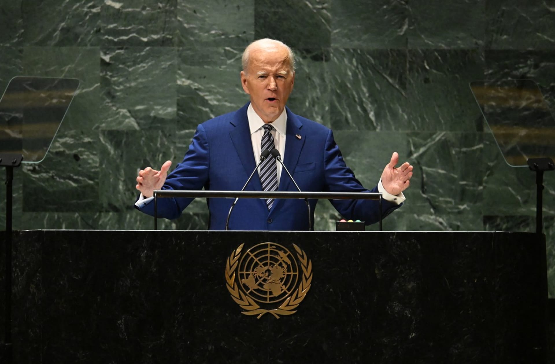 Americký prezident Joe Biden vystoupil před Valným shromážděním OSN (19. 9. 2023).