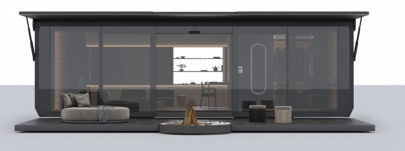 Moderní mobilní off grid domek Studio Pod představuje přenosný, rozložitelný a plně vybavený domek. 