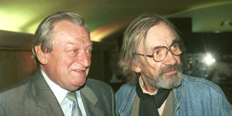 Martin Růžek s hereckým kolegou Josefem Kemrem