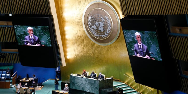 Prezident Pavel na VS OSN odsoudil vojenské aktivity Číny u Tchaj-wanu
