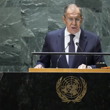 Ruský ministr zahraničí Sergej Lavrov na každoročním setkání světových lídrů v sídle Organizace spojených národů v New Yorku