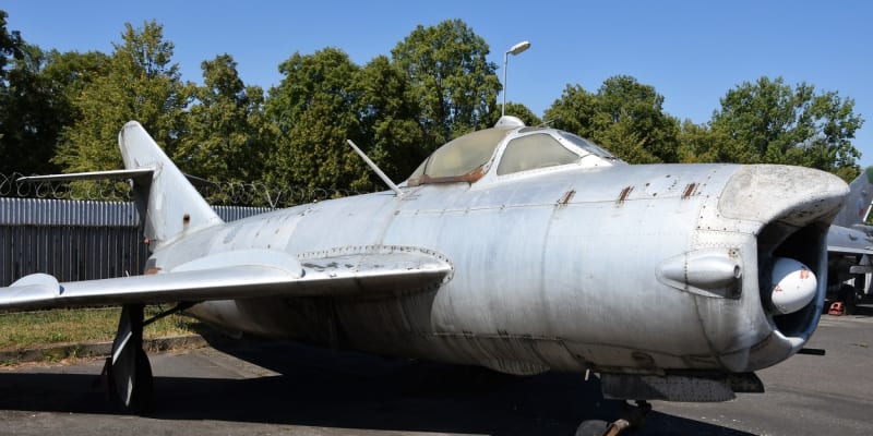 MiG-17 jako muzejní exponát