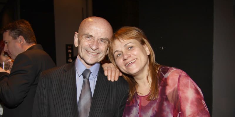 Bořivoj Navrátil s hereckou kolegyní Pavlou Tomicovou. 