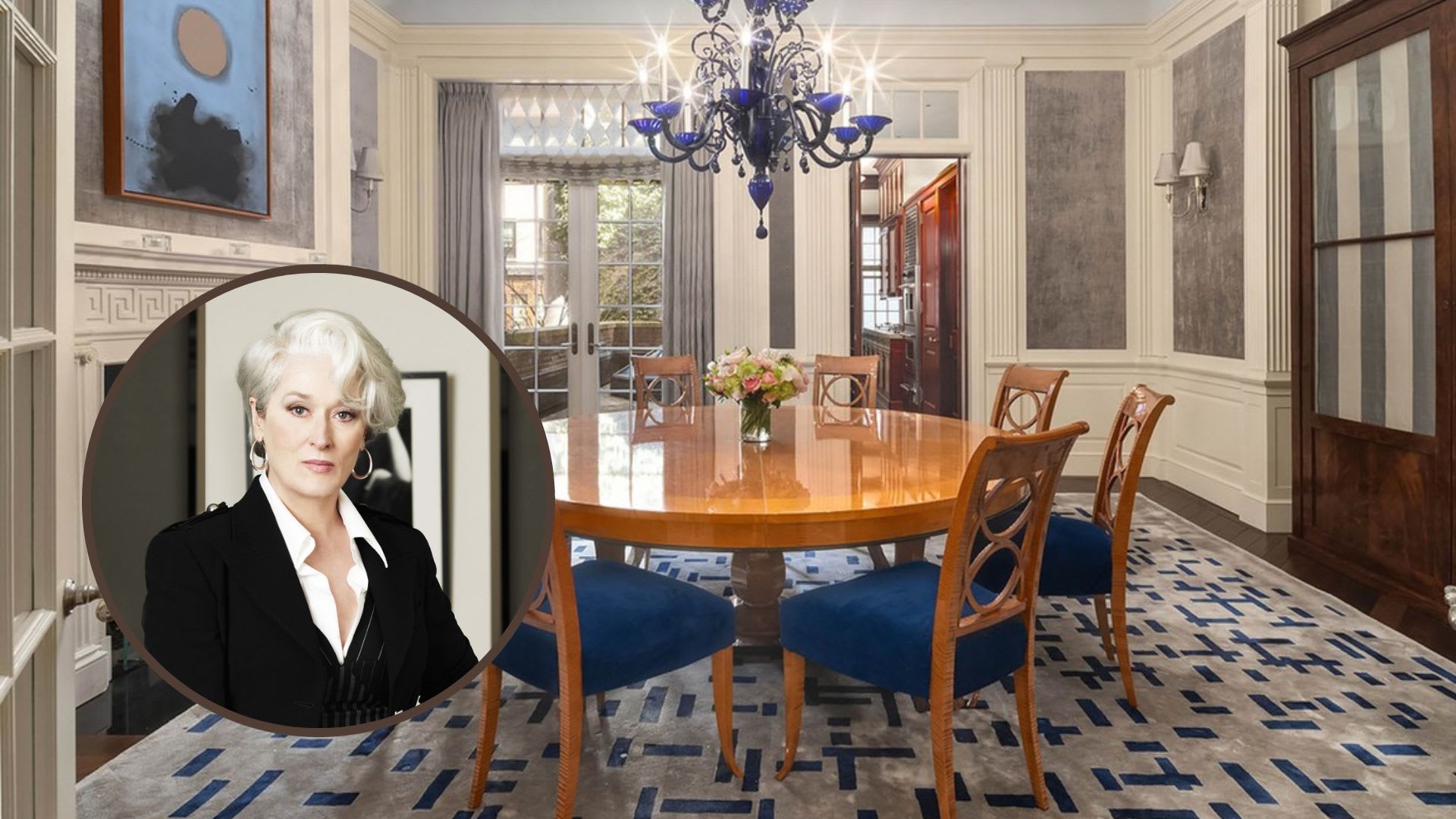 Luxusní dům ve filmu Ďábel nosí Pradu obývala Miranda Prestley v podání herečky Meryl Streep.