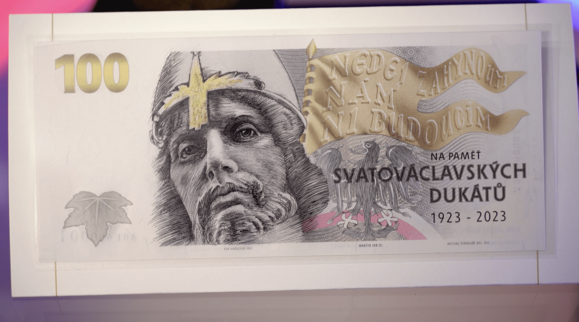 Pamětní bankovka se svatým Václavem