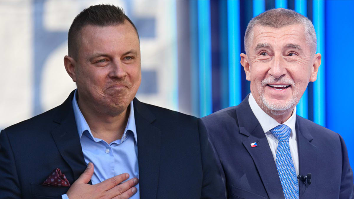 Předseda mimoparlamentní strany PRO Jindřich Rajchl a šéf hnutí ANO Andrej Babiš