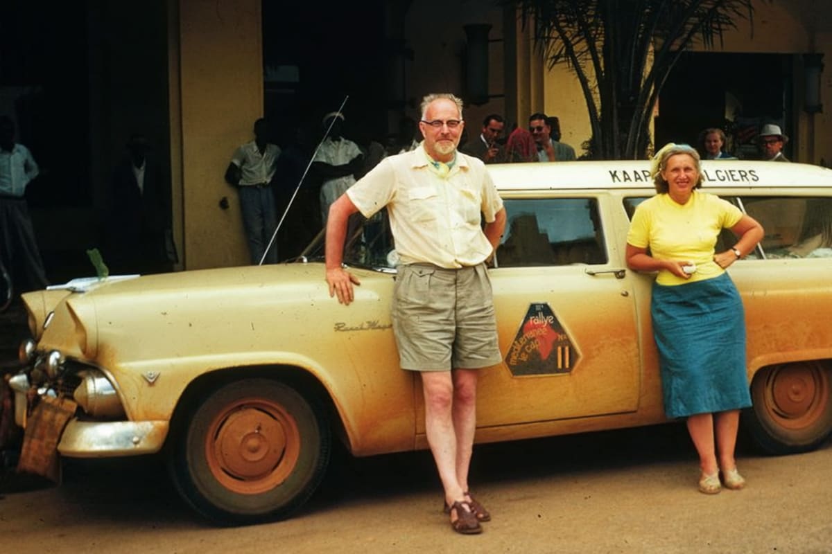 Joshua Haldeman s manželkou Winnifred po přesídlení do Jihoafrické republiky.