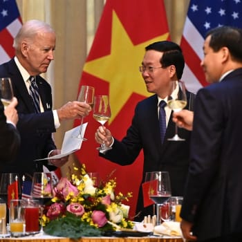 Americký prezident Joe Biden během návštěvy Vietnamu, září 2023