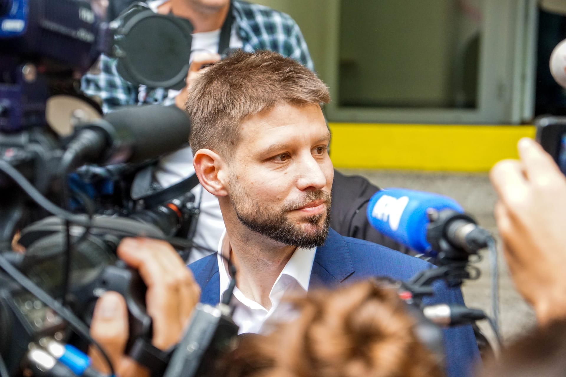 Předseda Progresivního Slovenska (PS) Michal Šimečka