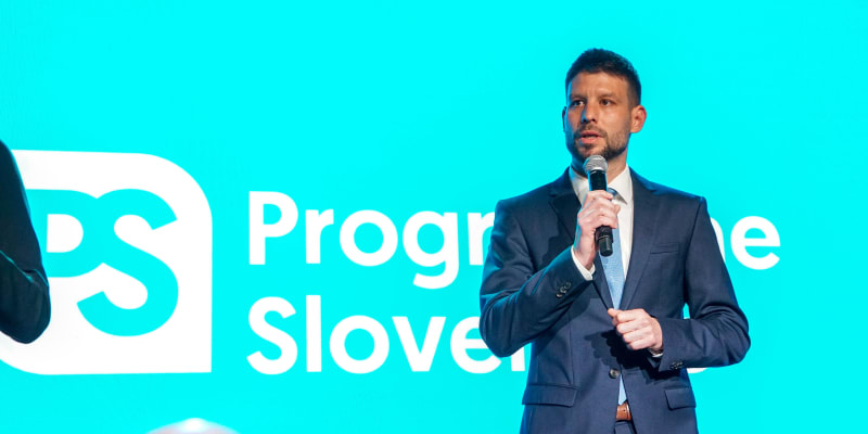Předseda Progresívného Slovenska Michal Šimečka
