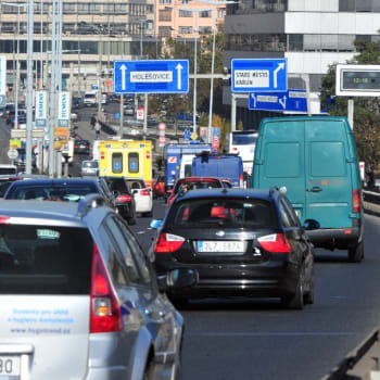 Dopravní zácpa v Praze