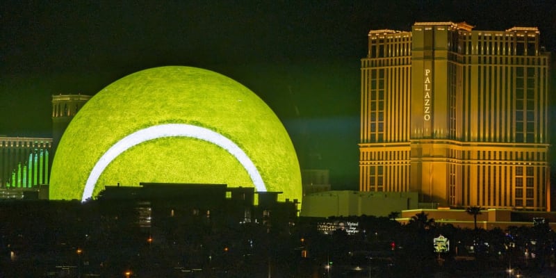 Unikátní aréna Sphere v nevadském Las Vegas