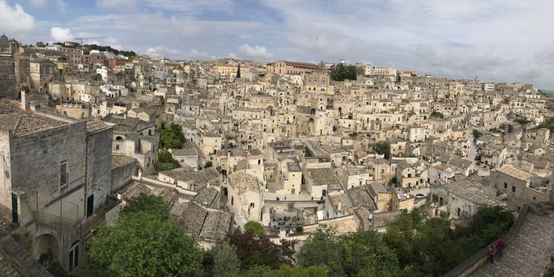 Matera je úchvatné italské město.